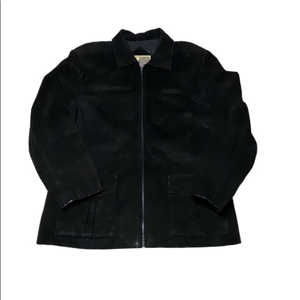 Women’s Vintage Black Suede Leather Jacket